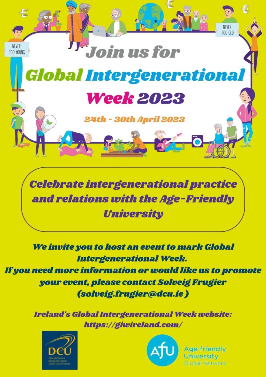 Global Intergenerational Week 2023 Celebrations, 2430 Apr The Wheel